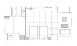 12畳間取図